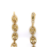 10K Gold Puffed Mariner Bracelet (Regular)-10.5MM - White Carat Diamonds